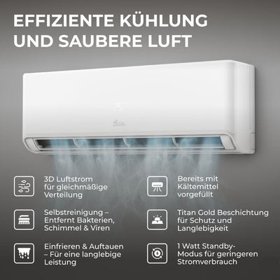 Image for Kältebringer® R290 Split Klimaanlage Quick Connect 18.000 BTU (5,4 kW) Komplettset