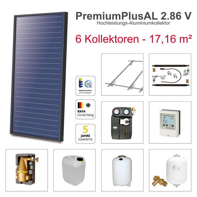 Image for Solarbayer Plus AL Solarpaket 2 - Stock Gesamtfläche Brutto 17,16 m2 vertikal