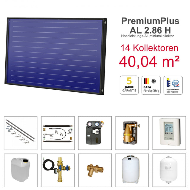 Image for Solarbayer Plus AL Solarpaket 9 - Biber Gesamtfläche Brutto 40,04 m2 horizontal