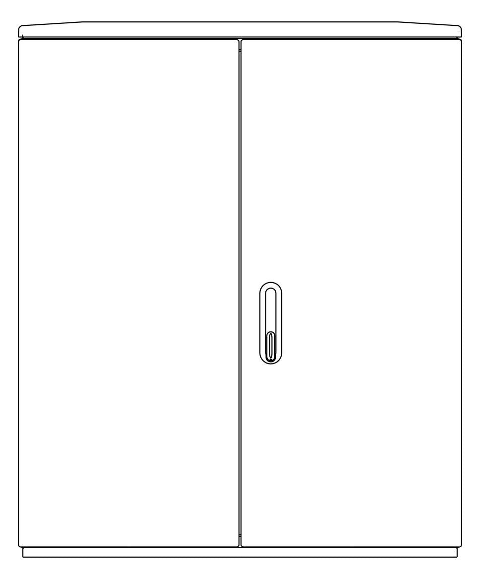 Image for EM SCHR A655-2 MO               10050839 Polyesterschrank Freistehend 10050839
