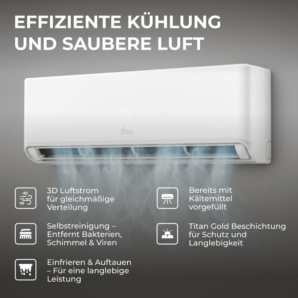 Image for Kältebringer R290 A+++ Split Klimaanlage 12.000 BTU (3,7kW)