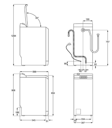 Image for AEG Waschmaschine Toplader LTR6E41269