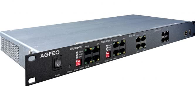 Image for AGFEO Kompakte                 ES 628 IT Hybridtelefonanlage im 19"-Gehäuse für
