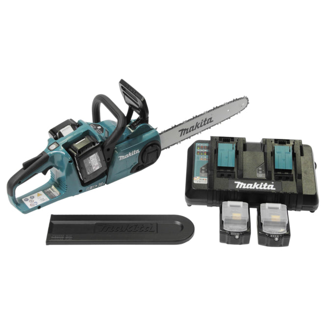 Image for Makita Akku Kettensäge 2x18V DUC353PG4   inkl. 4 Akkus 6,0Ah + Ladegerät DC18RD