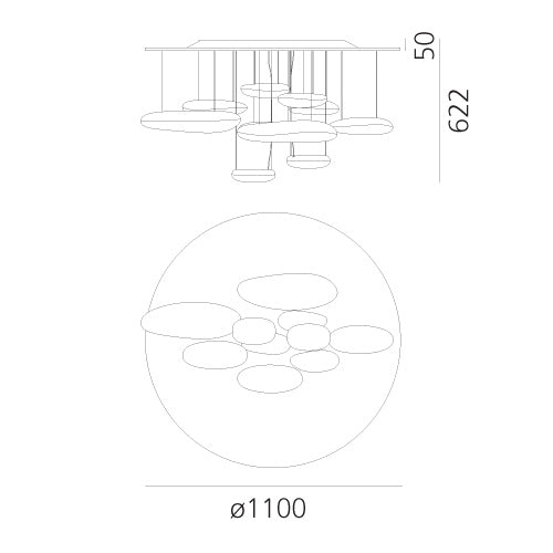 Image for Artemide Mercury Deckenleuchte LED Dimmbar 2700K