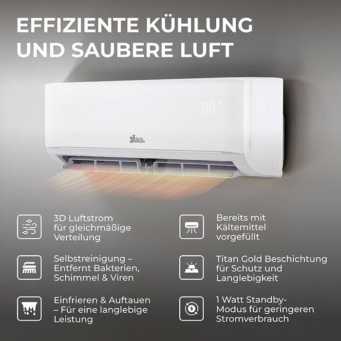 Image for Kältebringer® Split Klimaanlage Quick Connect 18.000 BTU (5,3kW) Komplettset