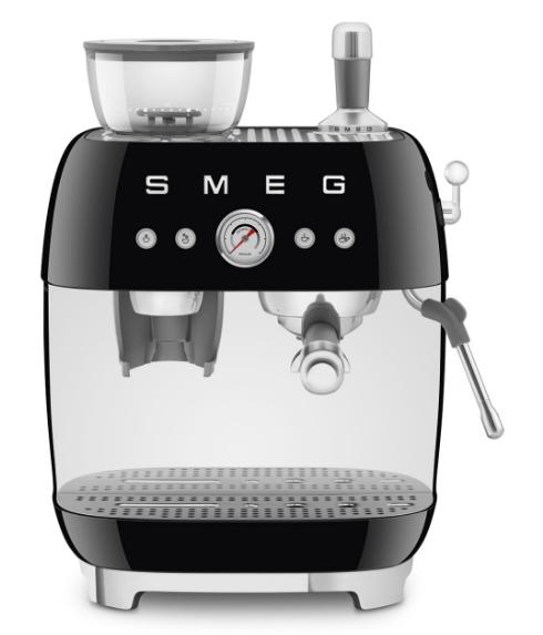 Image for SMEG Siebträger-Espressomaschine Retro EGF03BLEU schwarz