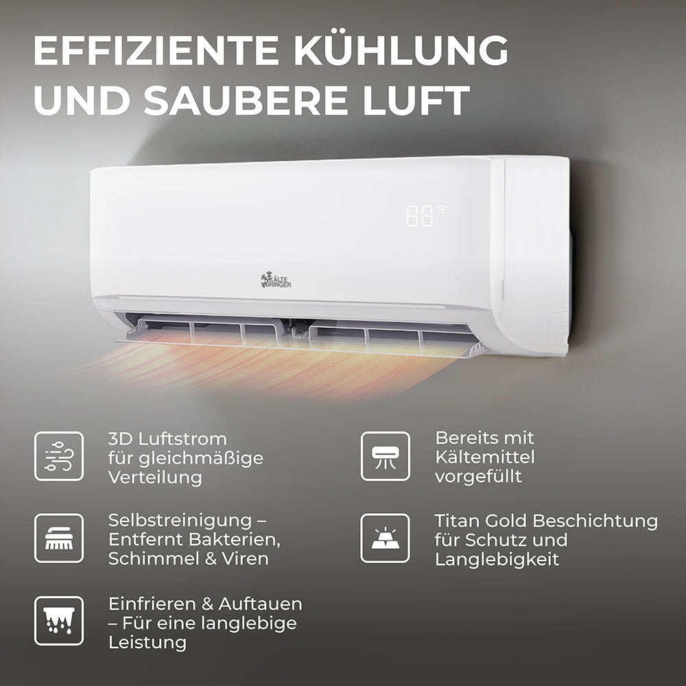 Image for Kältebringer® Multisplit Klimaanlage Trio - 27.000 BTU (7,9kW) - 3 Innengeräte