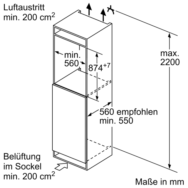 Image for Neff KMKL88GF1 Einbau-Kühlschrank (KI2222FE0+KSGG0MZ0)