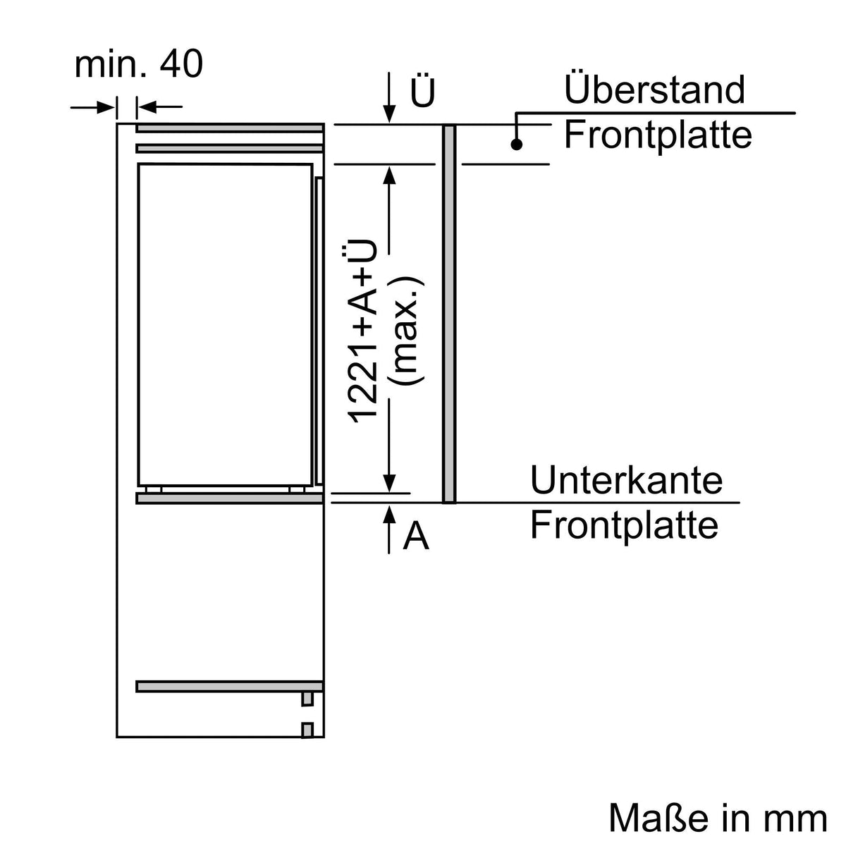 Image for Neff KMKL122F1 Einbau-Kühlschrank (KI1412FE0+KSGG0MZ0)