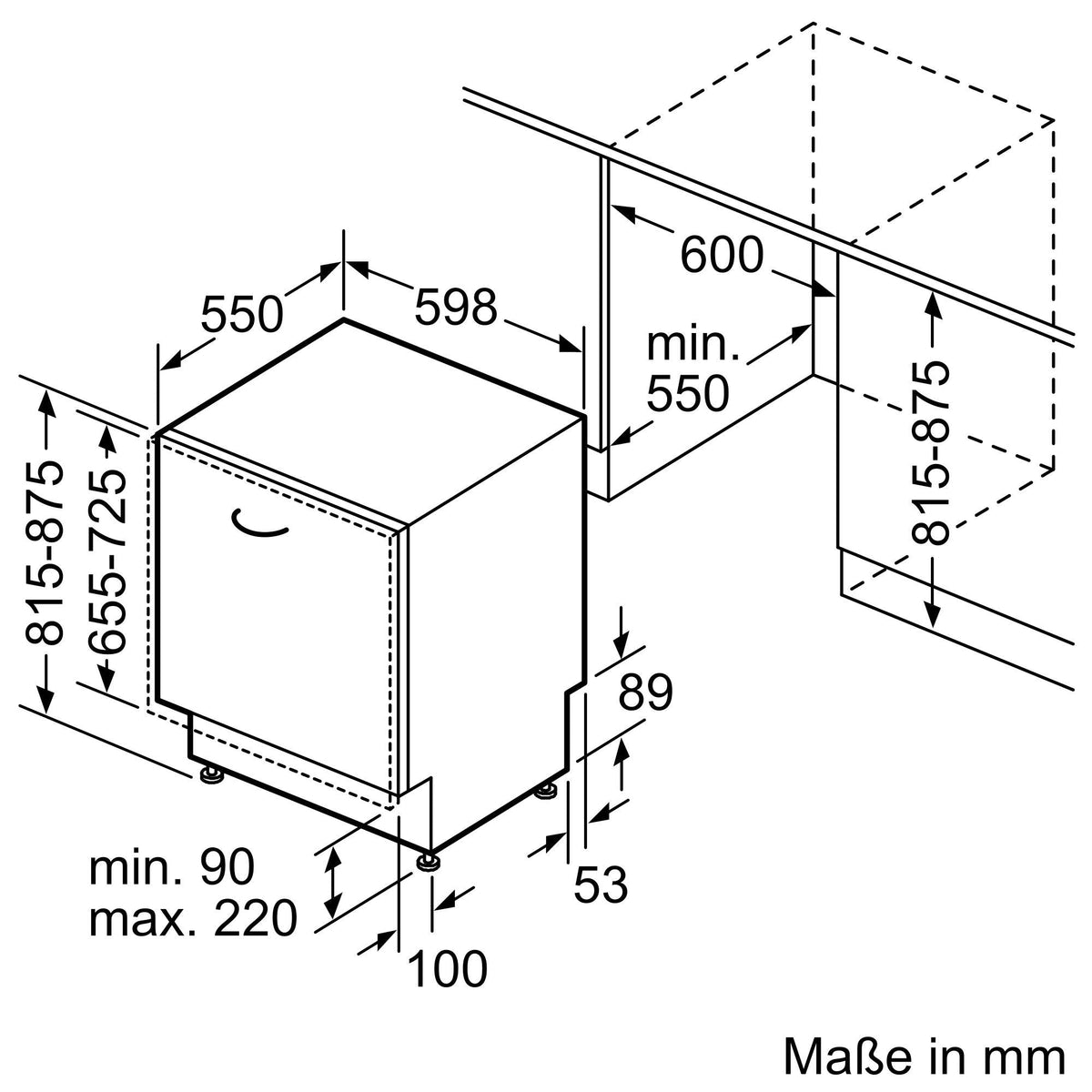Image for Siemens iQ500 Vollintegrierter Geschirrspüler, 60cm SN65EXM0CE