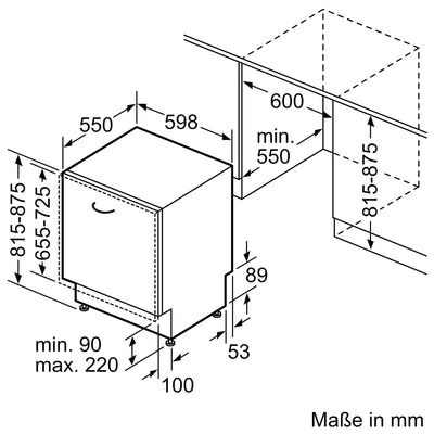 Image for Siemens iQ500 Vollintegrierter Geschirrspüler, 60cm SN65EXM0CE