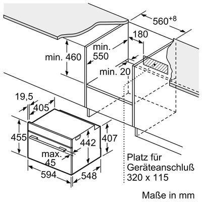 Image for Siemens Einbau-Backofen mit Mikrowelle  45cm hoch iQ700, CM776GMB1F