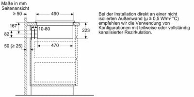 Image for Neff Induktions-Kochfeld-Set autark 80cm mit Abzug IKTPLE682F (V68TTX4L0 + Z943SE0)