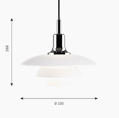 Image for Louis Poulsen PH 3½-3 Glas Pendelleuchte