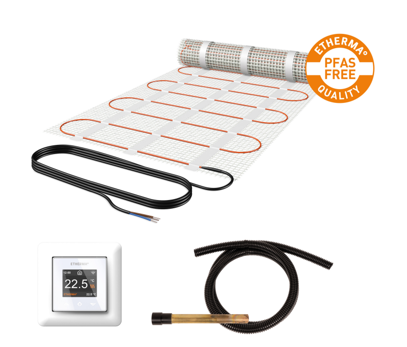Image for Etherma Netzheizmattenset PFAS frei, inkl. eTOUCH PRO, 1.5m², 225W, 230V