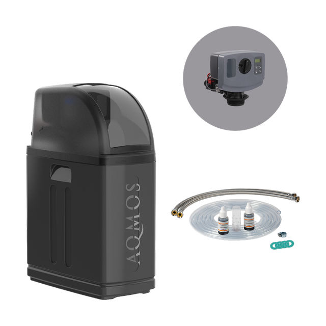 Image for Wasserenthärtungsanlage Aqmos R2D2-48 BLACK EDITION mit Anschlussset 1 Zoll