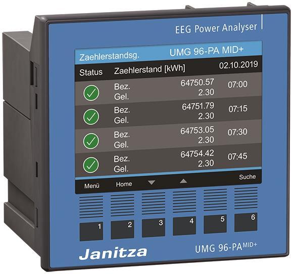 Image for Janitza Energiemessgerät   UMG96-PA-MID+