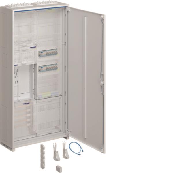 Image for Hager Komplettschrank univ.Z ZB32ET215W3 1100mm 1ZP 2feld BKE-I APZ VT5rh ESA REG