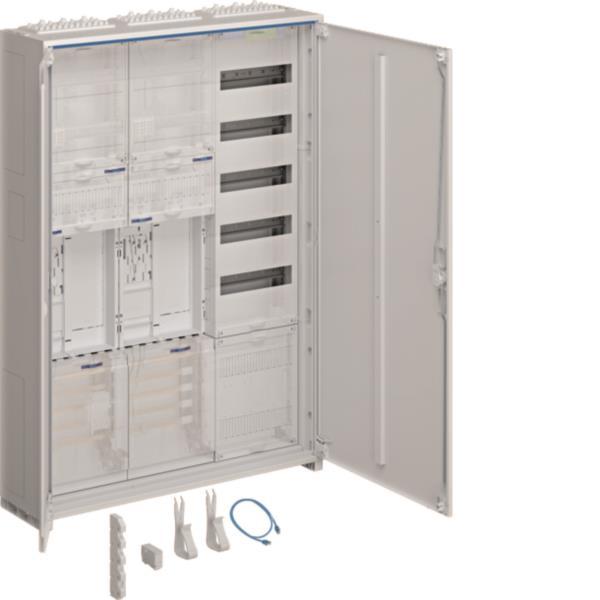 Image for Hager Komplettschrank univ.Z ZB33ET225W1 1100mm 2ZP 3feld BKE-I APZ VT-5rh ESA