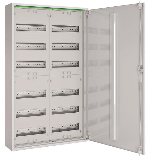Image for ABN Feldverteiler AP T:160mm ABNRM206R01 m.Volltür 2x6-reihig Komplettschrank