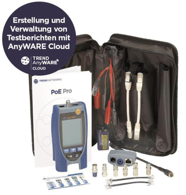 Image for TREND PoE Pro Datenkabel-u.PoE   R158006 90W Tester m.Bluetooth/Report-Funktion