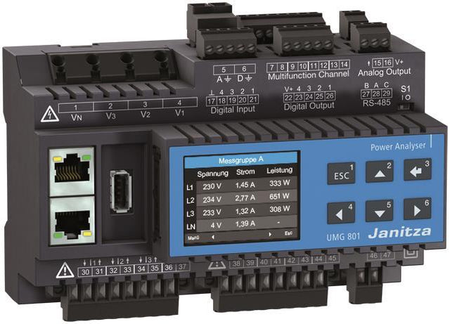 Image for Janitza Modular   UMG 801 Basisgerät 8TE erweiterbarer Netzanalysator 5231003