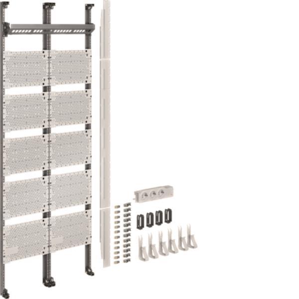 Image for Hager Komplettfeld Multimedia    UF521NW universZ 1350mm 2feld m.12xPatchmod.RJ45