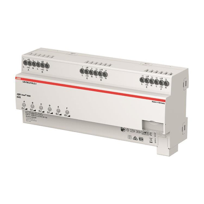 Image for ABB LED-Dimmer 6x315 W/VA  UD/S6.315.2.1 KNX REG-Universal-Dimmaktoren