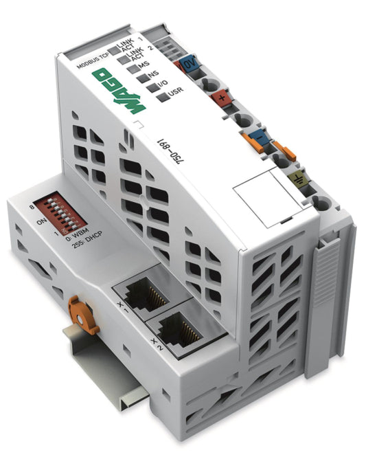 Image for WAGO 750-891 Controller Modbus TCP,4.    Generation,2 x ETHERNET
