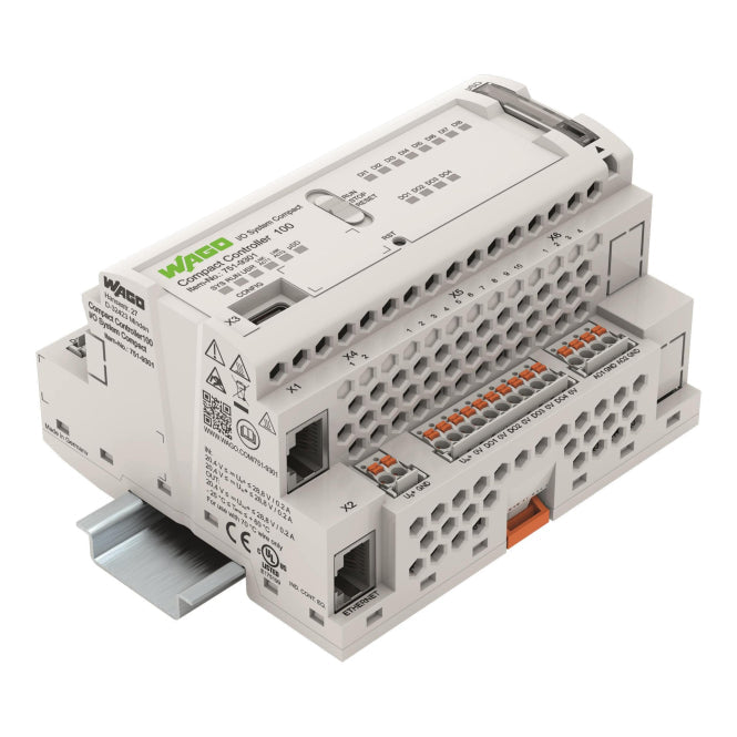 Image for WAGO 751-9301 Compact Controller 100,8DI 4DO 2AI 2AO 2NI1K/PT1K 1RS485,2xETHERNET