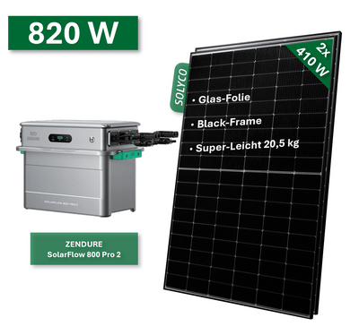 Image for Balkonkraftwerk BASIC 820W/800W mit Zendure SolarFlow 800 Pro 2