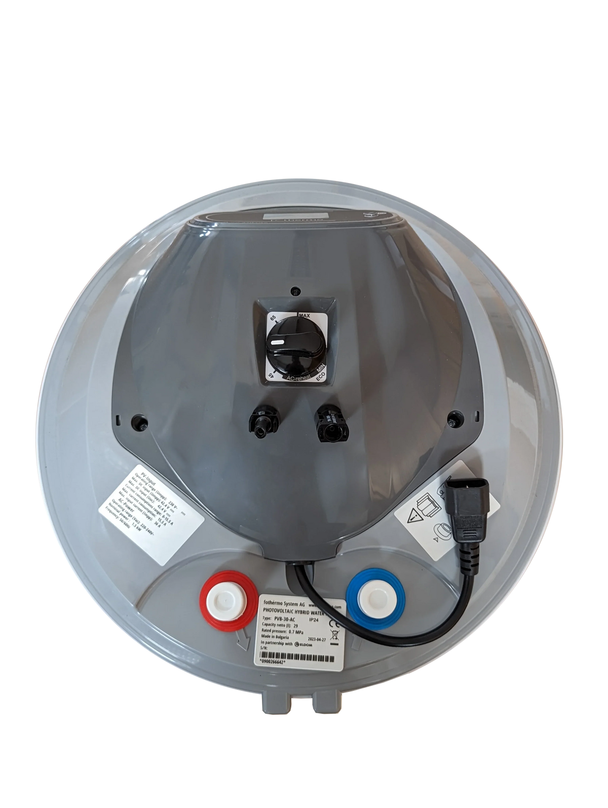 Image for Solar-Hybridboiler fothermo PVB-30-AC – 30 Liter, 550 W PV / 1.500 W AC
