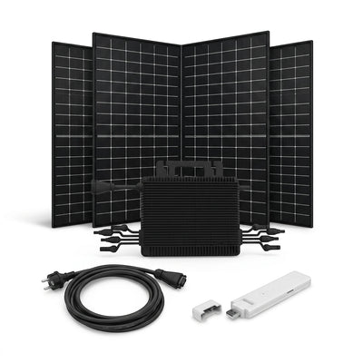 Image for Balkonkraftwerk 1,84 kWp mit 4 × Jolywood 460 Wp, Hoymiles HMS-1600-4T und DTU-WLite-S