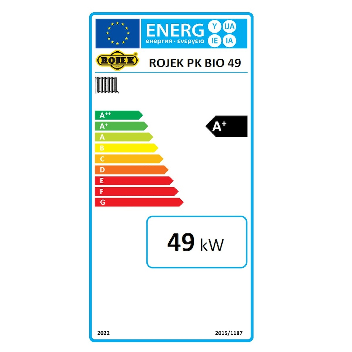 Image for Holzvergaserkessel ROJEK PK BIO 49 – 49 kW für Scheitholz