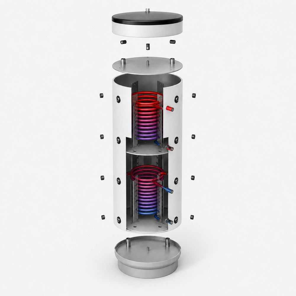 Image for Schichten-Pufferspeicher Schönberg SPSRR 2000, 1.976 l, mit 2 Wärmetauschern