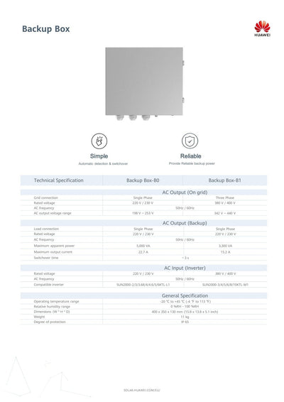 Image for HUAWEI Back Up Box B0 - für WR L1-Serie