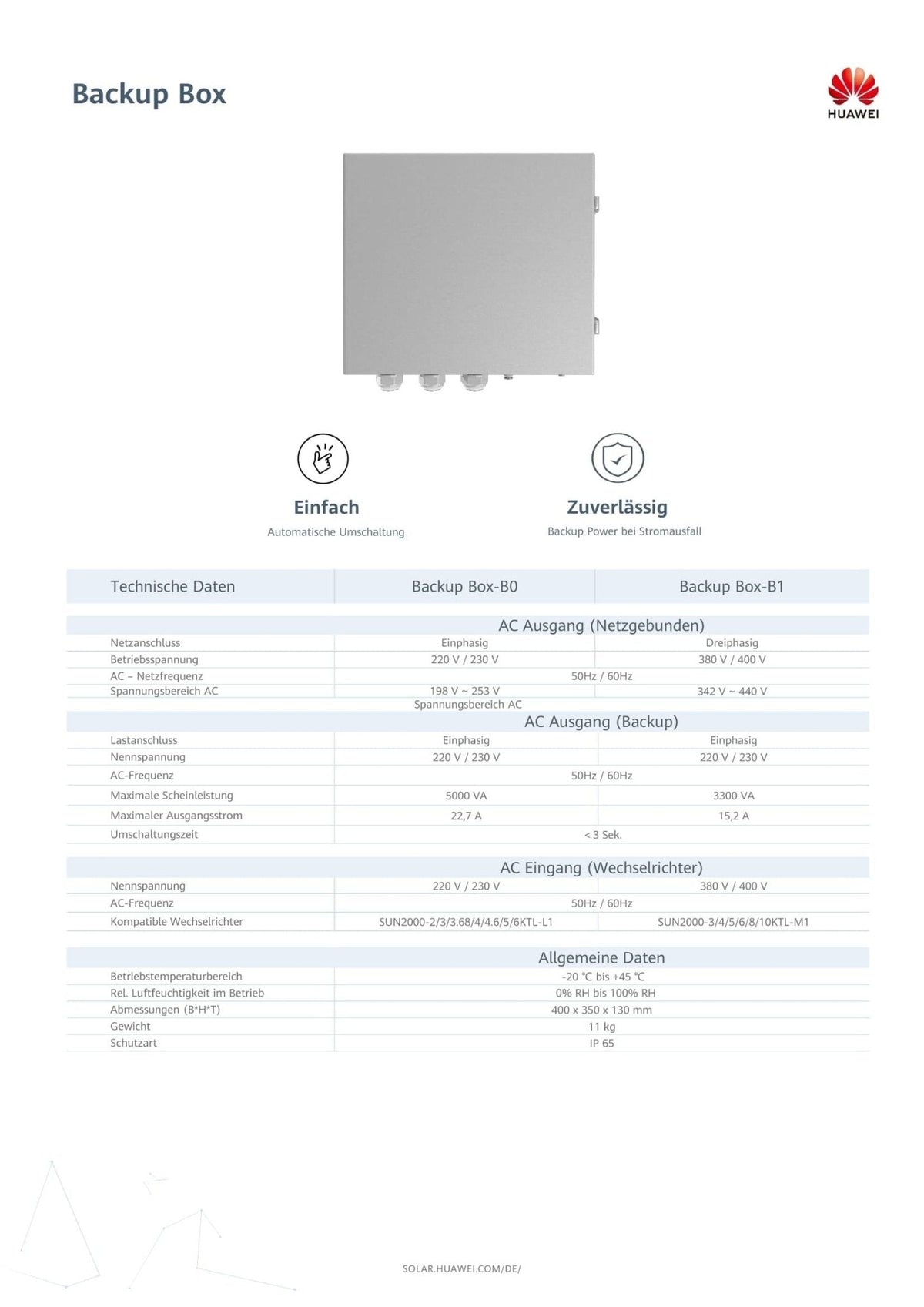 Image for HUAWEI Back Up Box B0 - für WR L1-Serie
