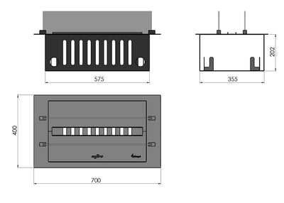 Image for Kamin auf Wasserdampfbasis - INVAPO INSERT 700