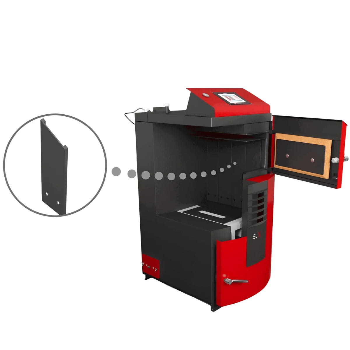 Image for Komplettpaket Attack SLX Lambda Touch 35 kW plus Pufferspeicher mit Wärmetauscher