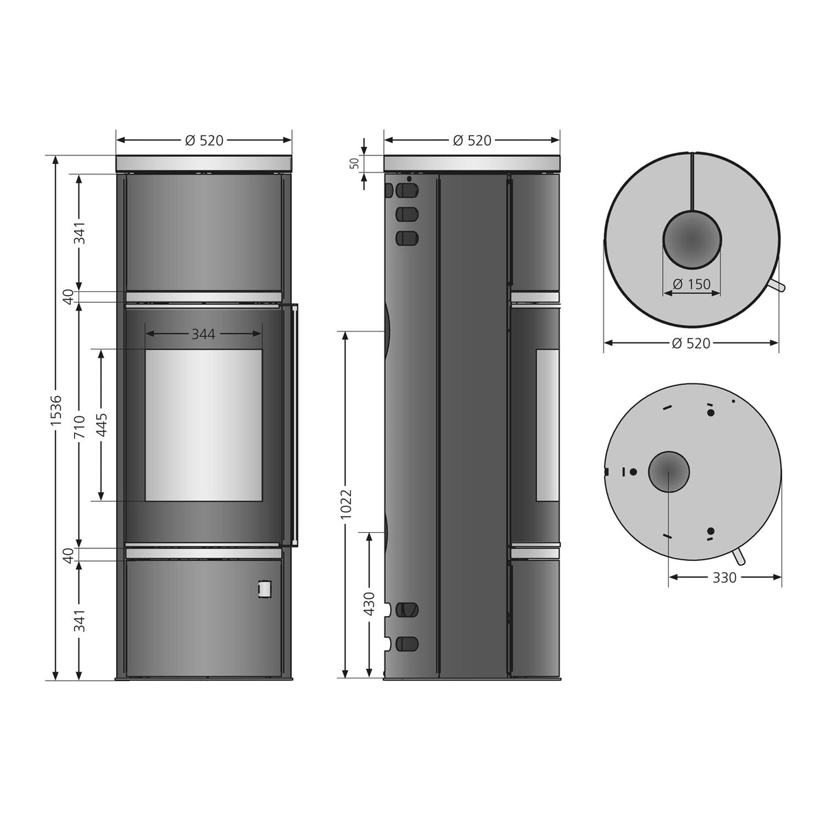 Image for Oranier Arena W+ 2.0 – Speicherofen Sandstein