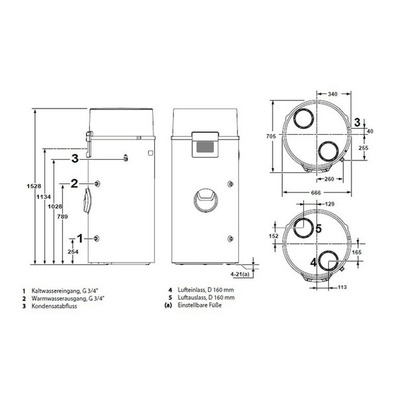 Image for Trinkwasser-Wärmepumpe Remeha Azorra Ace 250 H