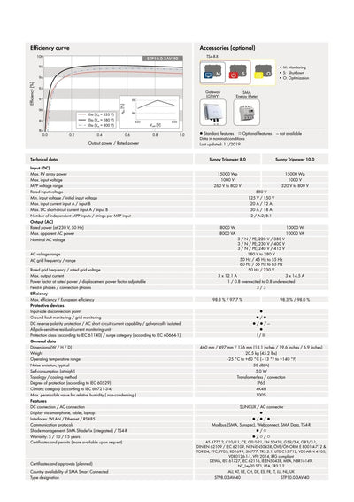 Image for SMA STP 8.0-3AV-40, 3-phasig, ohne WIFI