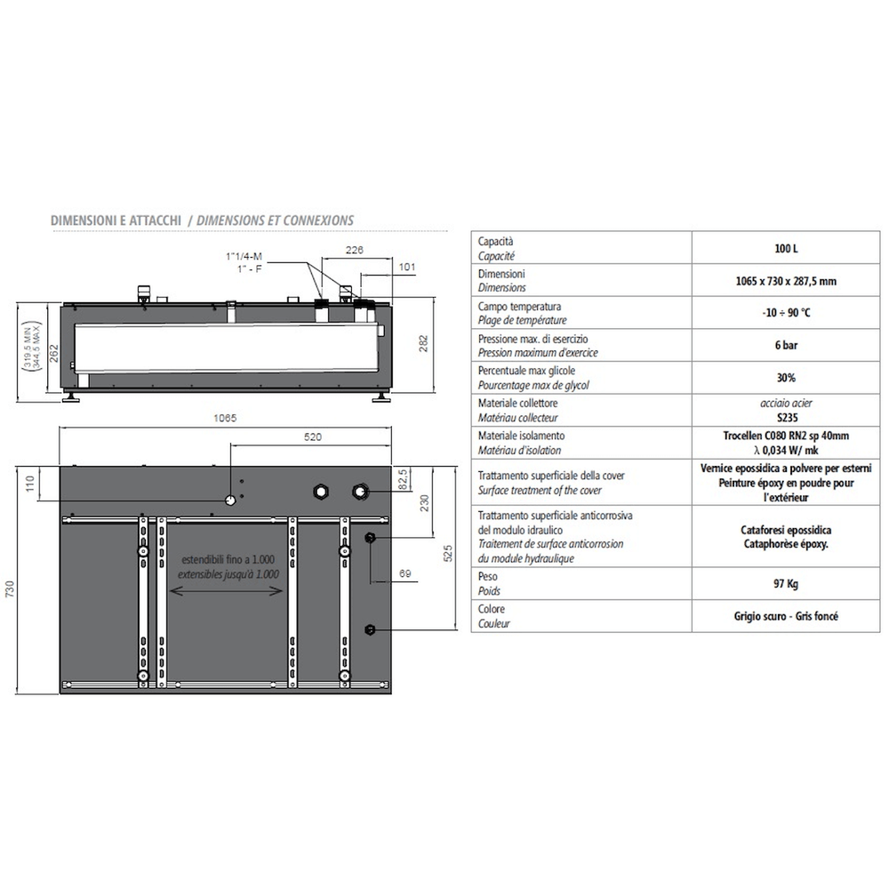 Image for Sockel-Wärmepumpenspeicher Lovato Bomber 100B 100 Liter
