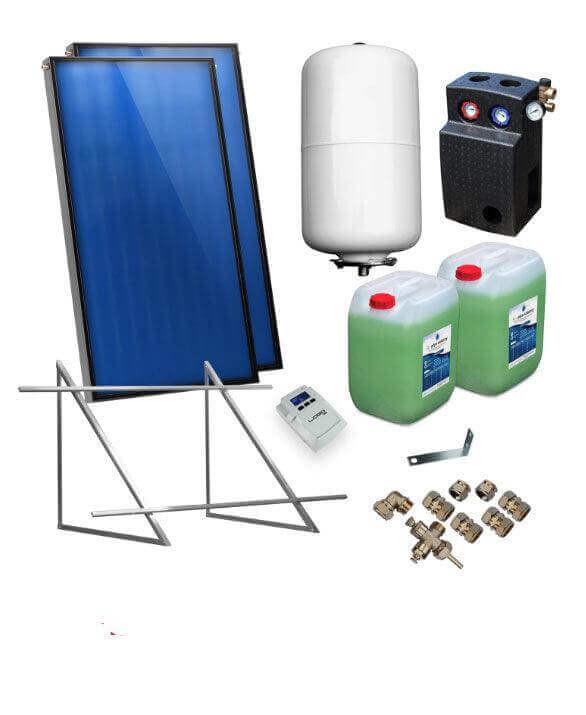 Image for Solarpaket Flachkollektoren AMX2.85 5.74 m² für Flachdach