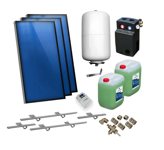 Image for Solarpaket Flachkollektoren AMX2.85 8.61 m² für Schrägdach