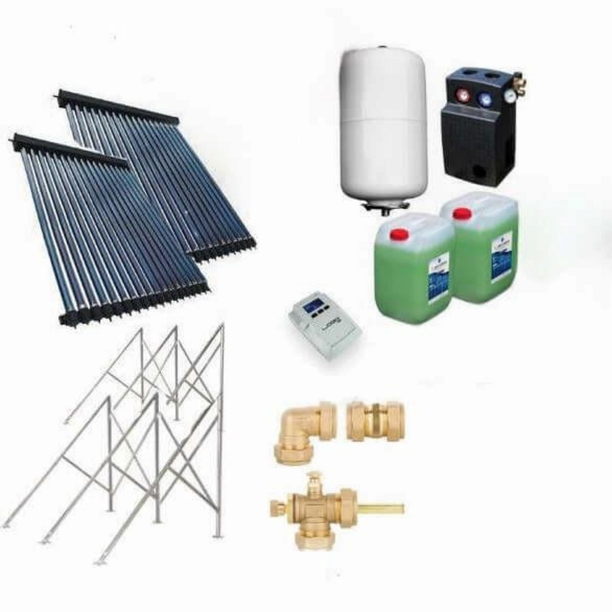 Image for Solarpaket Röhrenkollektor HP22 Flachdach 7,22 m²
