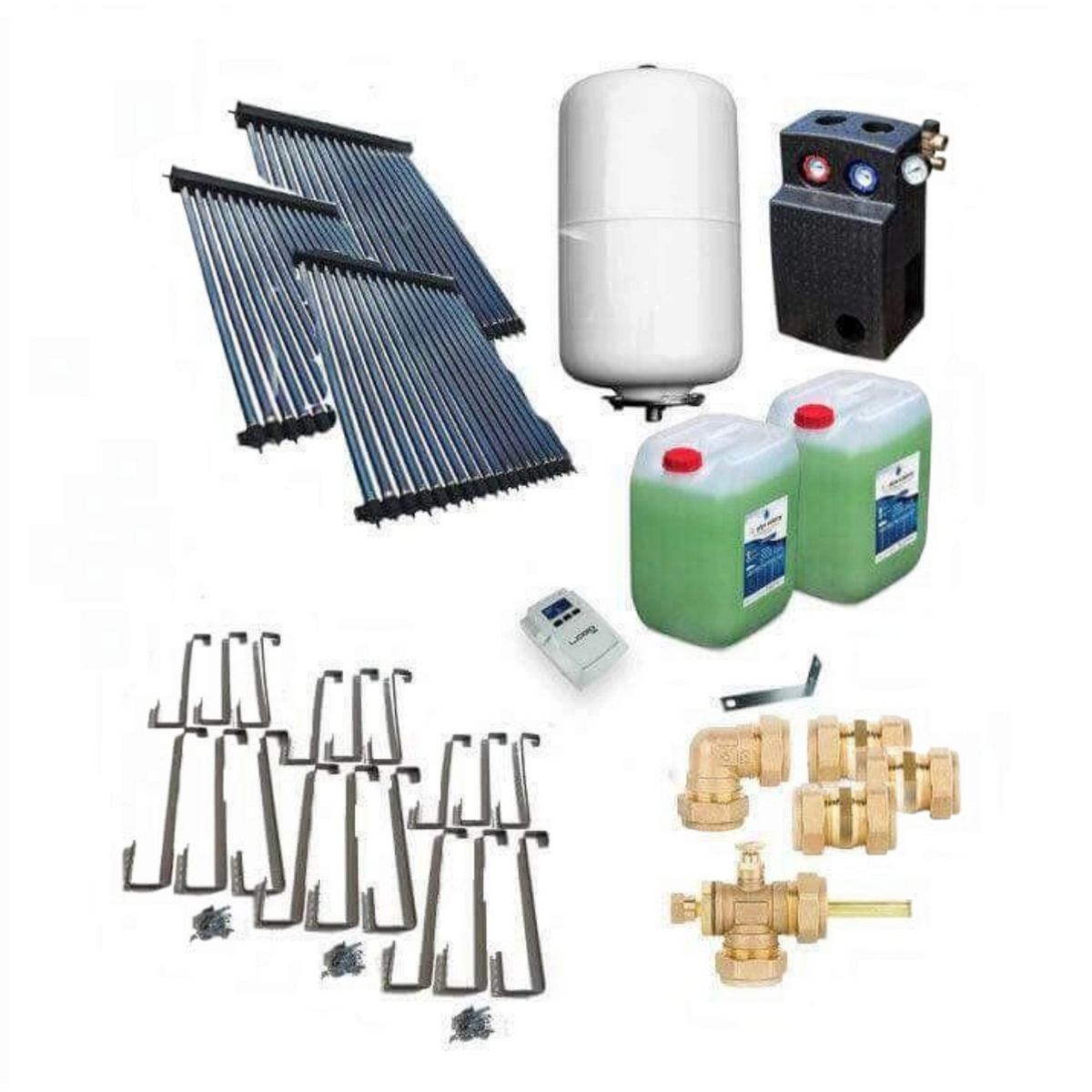 Image for Solarpaket Röhrenkollektor HP22 Schrägdach 10,83 m²