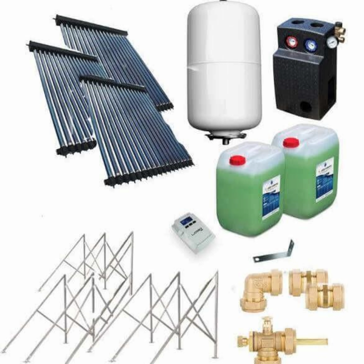 Image for Solarpaket Röhrenkollektor HP30 Flachdach 14,67 m²