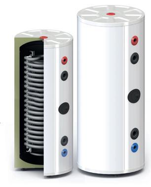 Image for SOLITANK Vertikaler Warmwasserspeicher Wärmetauscher 245L mit Rohrschlange 3.83m²